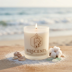 10 oz candle in the scent Coastal Cotton