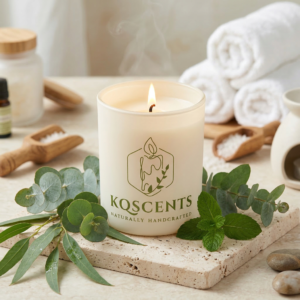 10 oz candle in the scent Spa Day